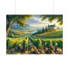 101875-136.jpg Vibrant Atmosphere of Winery Harvest Poster