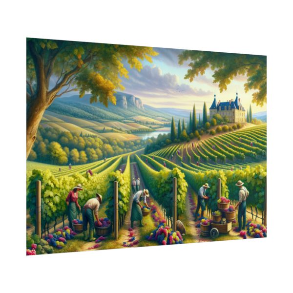 101875-137.jpg Vibrant Atmosphere of Winery Harvest Poster