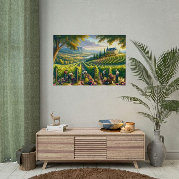101875-138.jpg Vibrant Atmosphere of Winery Harvest Poster