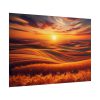 101875-147.jpg Golden Fields at Sunset With the Horizon Ablaze in Warm Colors Poster
