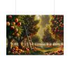 101875-151.jpg Orchard Bounty With Fruit-Laden Trees And RusticLadder Poster