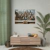 101875-158.jpg Modern Adaptation of Leonardo da Vinci's 'The Last Supper' With Iconic Architectural Wonders Poster