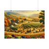 101875-166.jpg Traditional Harvest Scene Capturing the Essence of Pastoral Landscapes Poster