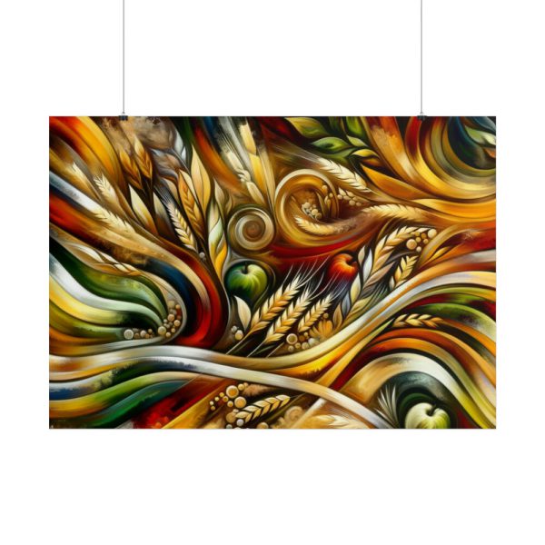 101875-171.jpg Abstract Harvest With Bold Colors an Patterns Poster