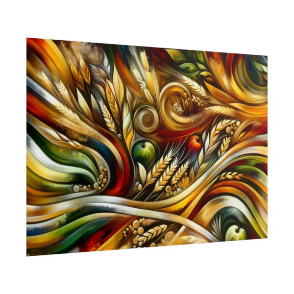 101875-172.jpg Abstract Harvest With Bold Colors an Patterns Poster