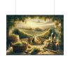 101875-181.jpg Grape Harvest With Lush Vineyards Poster
