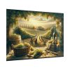 101875-182.jpg Grape Harvest With Lush Vineyards Poster