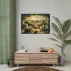 101875-183.jpg Grape Harvest With Lush Vineyards Poster