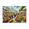 Lively Atmosphere of Farmers' Market Poster