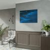Blue Misty Sea at Night Poster