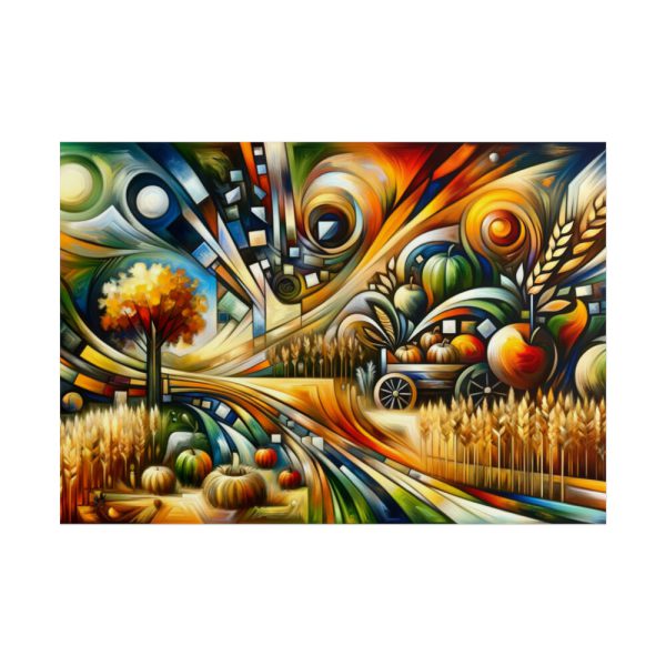 Harvest Theme Through Modern Art Styles Poster