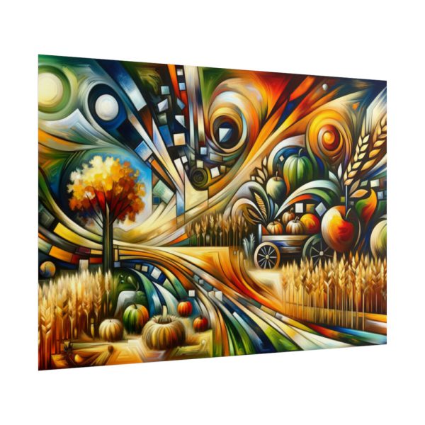Harvest Theme Through Modern Art Styles Poster