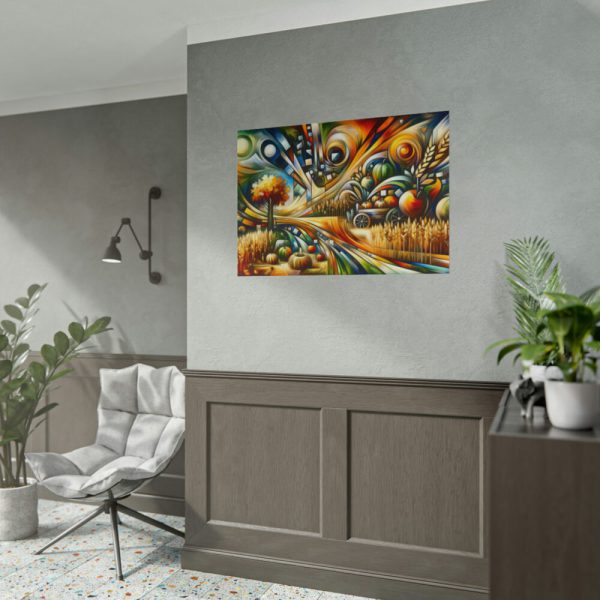 Harvest Theme Through Modern Art Styles Poster