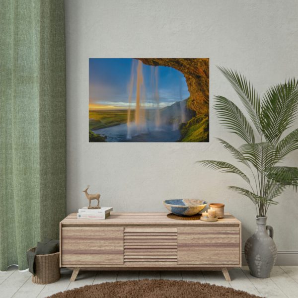 101875-238.jpg Waterfall on Cave Poster