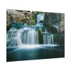Waterfall Tumbling Down From Rocks Poster