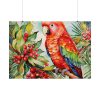 101875-266.jpg Branch Surrounded by Pine and Holly Berry Poster