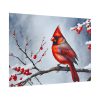 Red Cardinal Bird Winter Poster