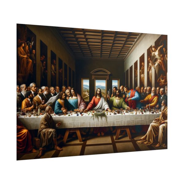 101875-277.jpg Leonardo da Vinci's The Last Supper World Leaders From Historical Periods Poster