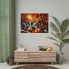 101875-338.jpg Autumn Waterfall Scene Poster