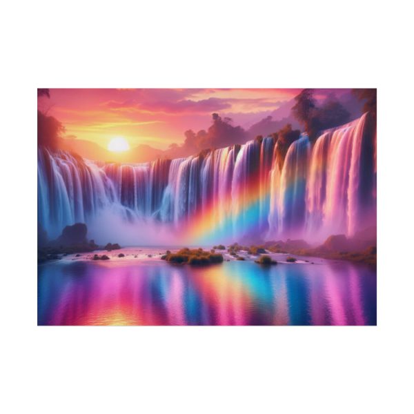 101875-345.jpg Colorful Waterfall Poster