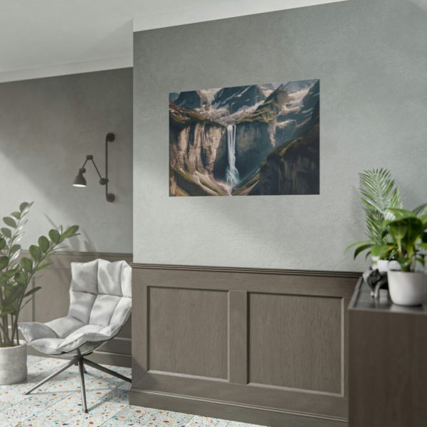 Grand Mountain Waterfall Poster
