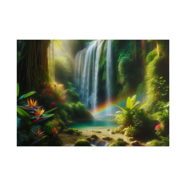 101875-360.jpg Tropical Paradise Waterfall Poster