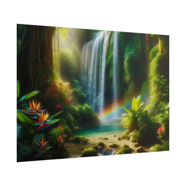 101875-362.jpg Tropical Paradise Waterfall Poster