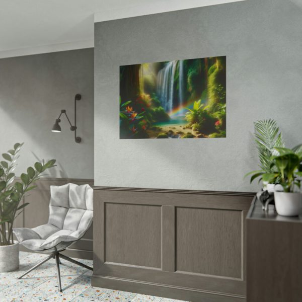 101875-364.jpg Tropical Paradise Waterfall Poster