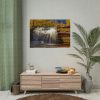 101875-383.jpg Waterfall in Autumn Poster