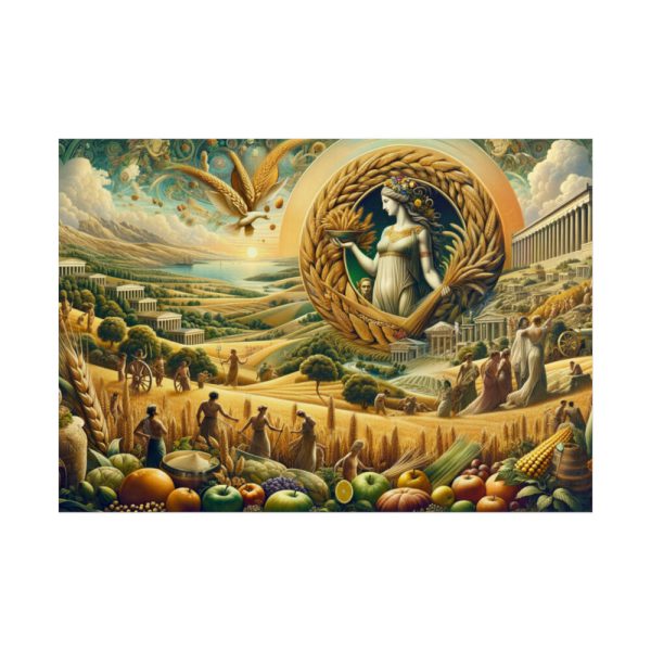 101875-390.jpg Mythological and Historical Elements to Depict Ancient Harvest Poster