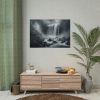 101875-398.jpg Waterfall on Rainy Day Poster