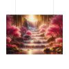 101875-406.jpg Waterfall in Rose Scenery Poster