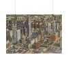 Recent Skyline View of Houston Poster