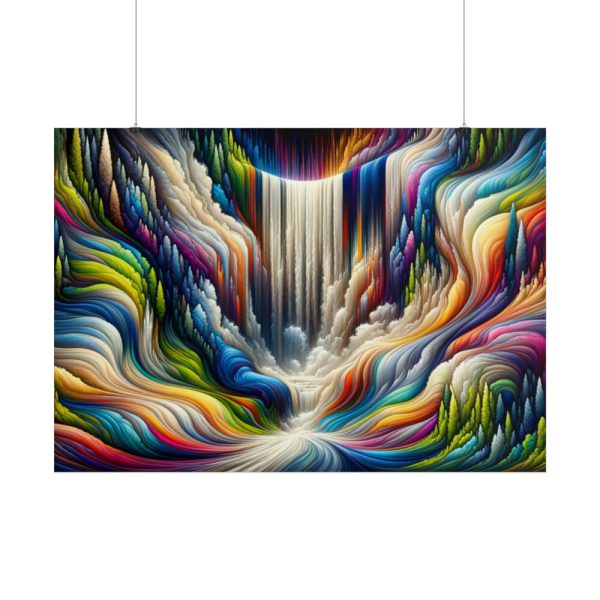 101875-481.jpg Abstract Art Piece of Waterfall Poster