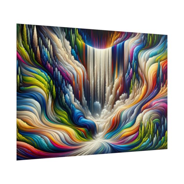101875-482.jpg Abstract Art Piece of Waterfall Poster
