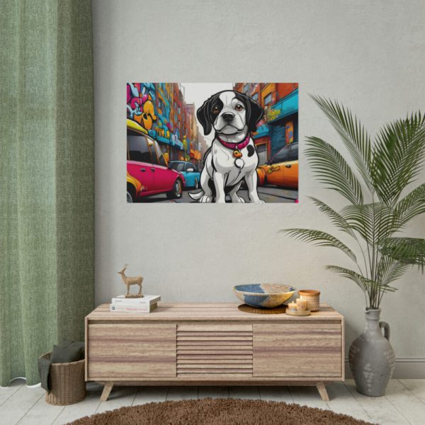 101875-513.jpg Cartoon Dog Art Illustration Poster