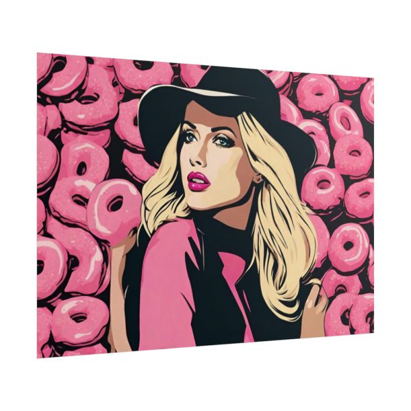 Pop Art Woman With Donuts Poster