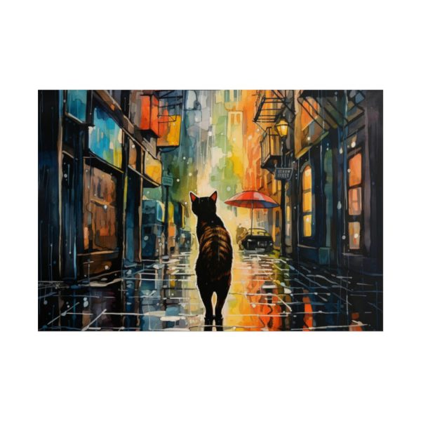 Pop Art Alley Cat Print Poster