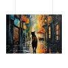 Pop Art Alley Cat Print Poster