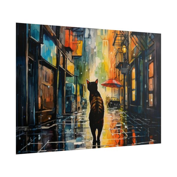 Pop Art Alley Cat Print Poster