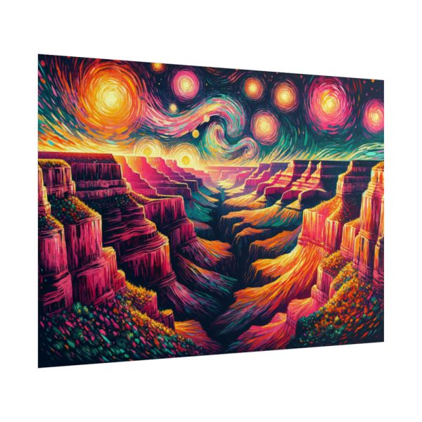 101875-7.jpg Grand Canyon Under Starry Night Night Poster