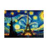 101875-70.jpg Eiffel Tower Under Starry Night Sky Poster