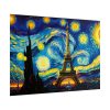 101875-72.jpg Eiffel Tower Under Starry Night Sky Poster