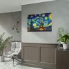 101875-74.jpg Eiffel Tower Under Starry Night Sky Poster