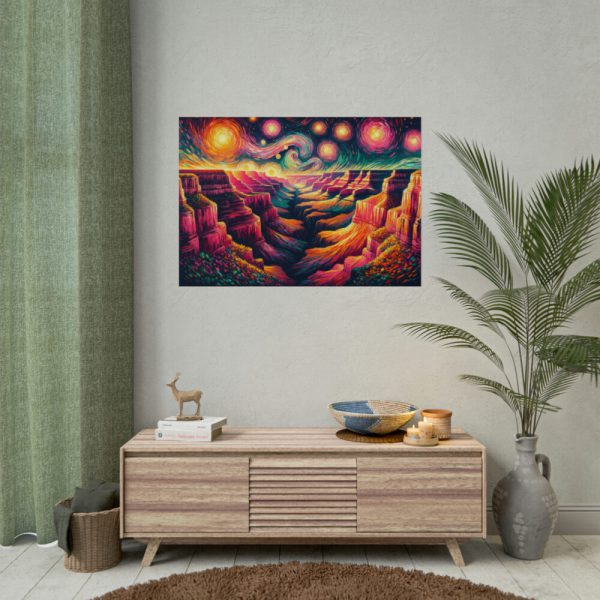 101875-8.jpg Grand Canyon Under Starry Night Night Poster