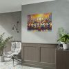 101875-99.jpg Modern-Day People At Long Table in Contemporary Setting Poster