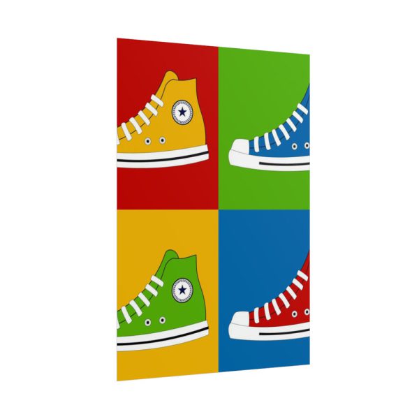 Sneakers Colorful Pop Art Poster