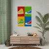 Sneakers Colorful Pop Art Poster