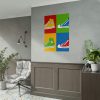 Sneakers Colorful Pop Art Poster