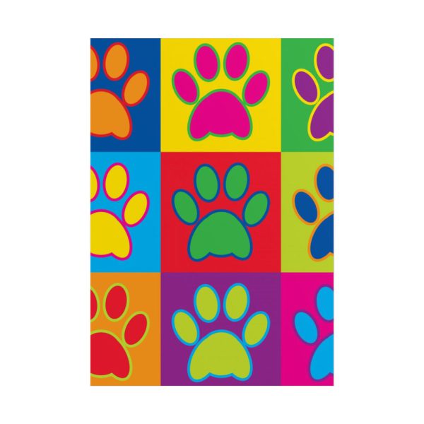 101894-135.jpg Paw Prints Pop Art Poster